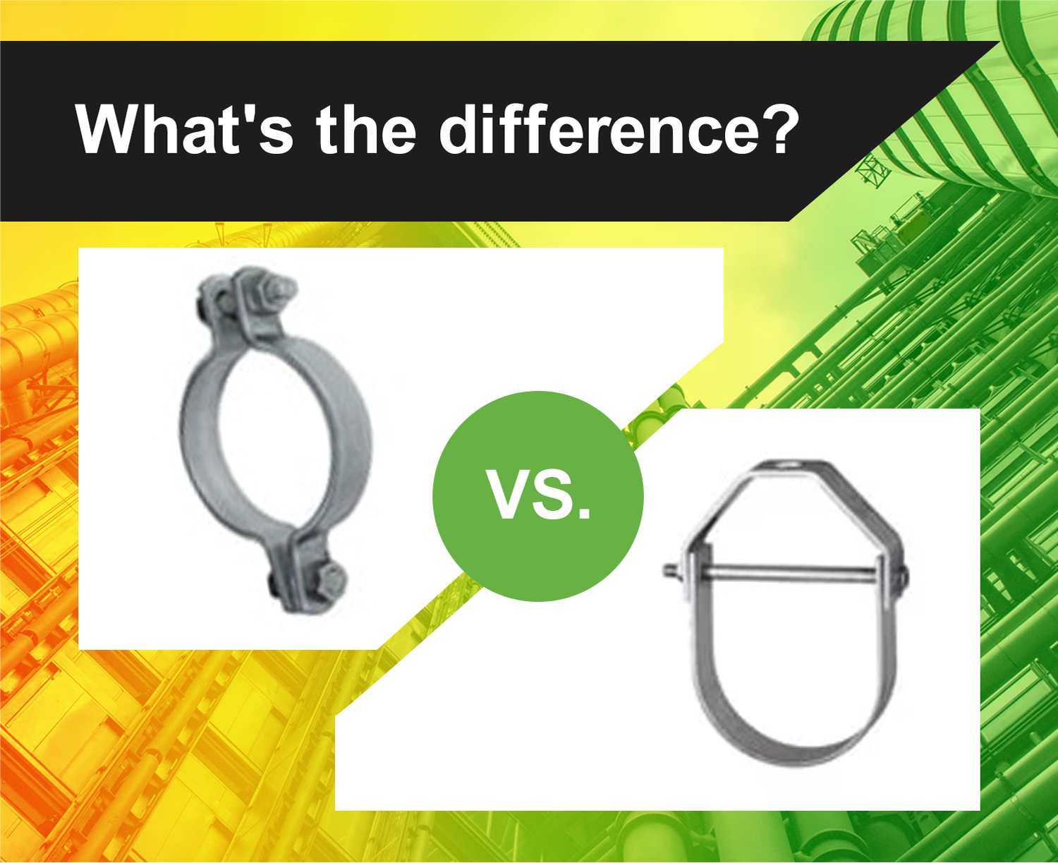 What's the difference between a 212 Pipe Clamp and a 260 Clevis Hanger?